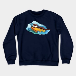 The otter way to surf Crewneck Sweatshirt